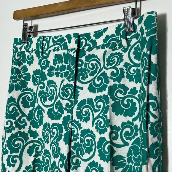 Tory Burch Walton Paisley Print Straight Leg Pants 4 EUC - Picture 4 of 7
